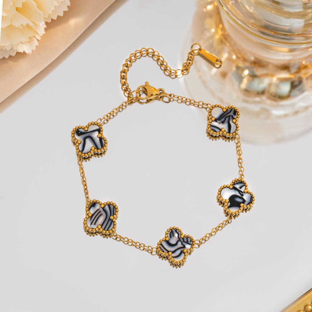 

Браслет Четырехлистный клевер Ювелирные аксессуары Новый женский браслет Премиальный женский браслет