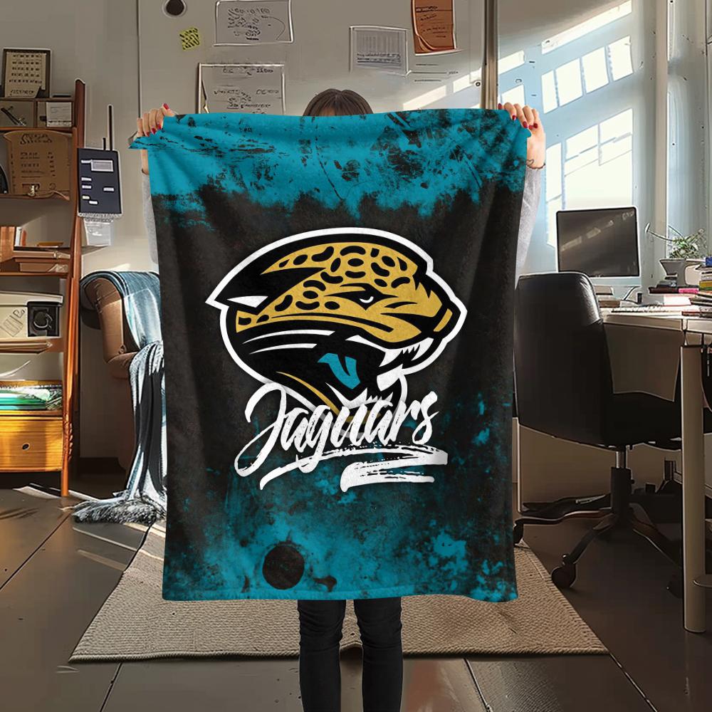 

1Pc Jacksonville Jaguars Print Flannel Blanket, High quality Comfortable for All Seasons, Home Decor, Warmth and Comfort, Perfect for Gifts 80cm x 120cm