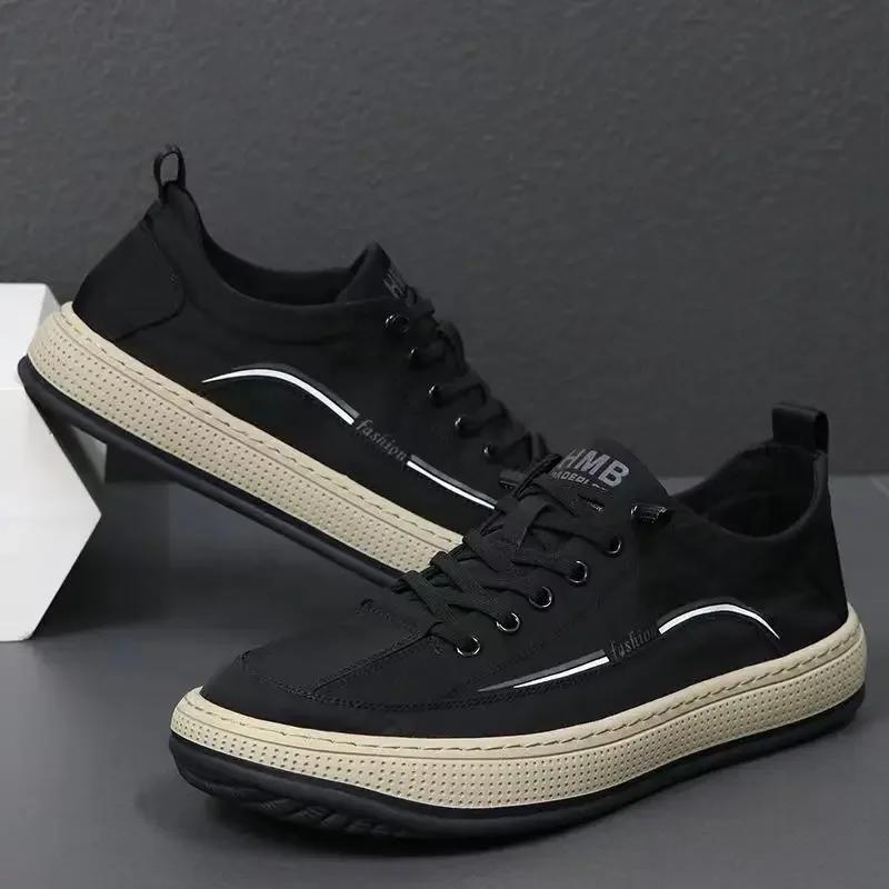 2024 Scarpe da ginnastica casual da uomo con lacci alla moda originali casual di marca scarpe basse da uomo estive comode scarpe di tela tenis masculino