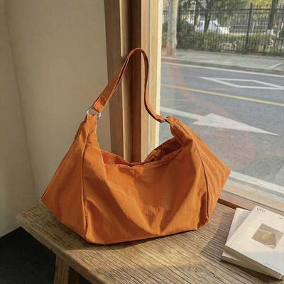 Borsa Tote di Grande Capacità Leggera Borsa a Spalla Monocolore da Donna Borsa Hobo