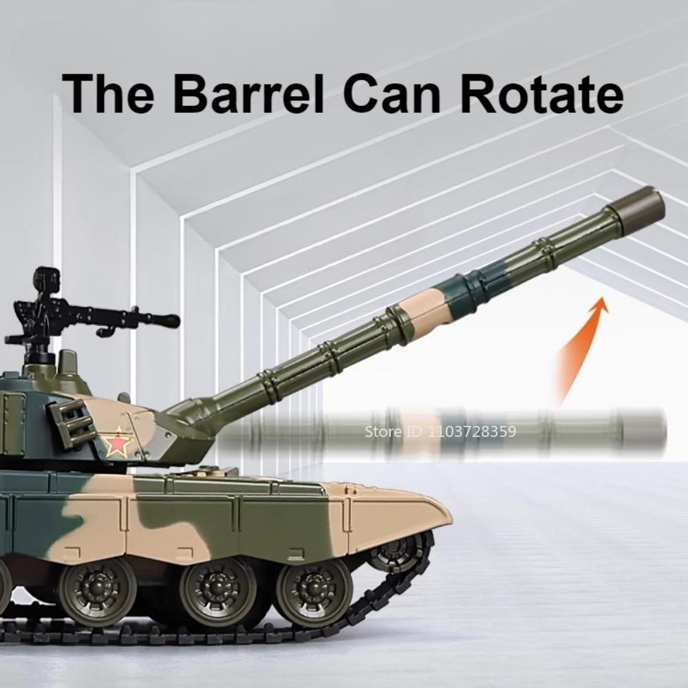 1:32 Skala Legierung ZTZ-99 T99A Panzer Modell Spielzeug Metall Druckguss Militärfahrzeuge Sound Licht Rückzieher Gummi-Ketten für Kinder Geschenke