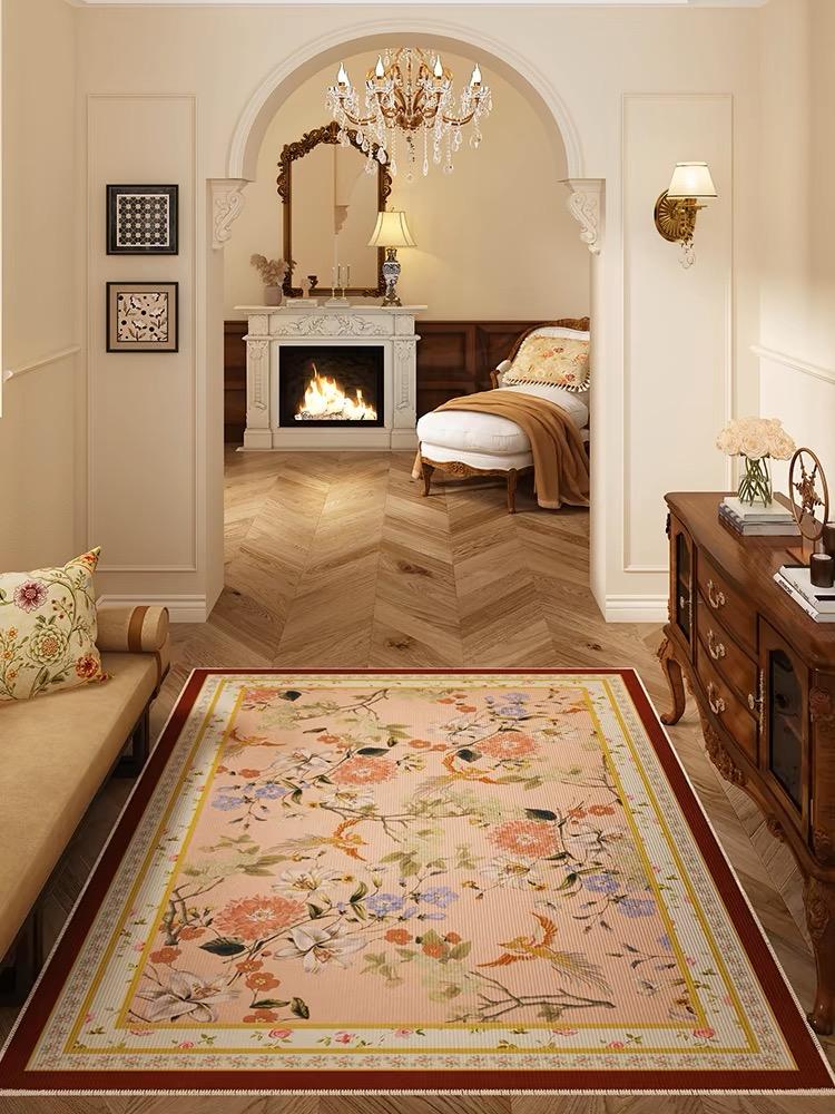 

Винтажный американский имитация кашемирового ковра цветы входная дверь коврик длинная полоса спальня балкон полный напольный коврик 600MMX1600MM