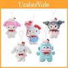 Soft Short Plush Hello Kitty Kuroomi Stuffed Animal Keyring 50th Anniversary