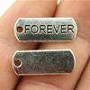 10 stuks Woord Tags Hanger Bedels Antiek Zilverkleur Gezegend Geloof Geloof Vertrouwen Familie Namaste Onbevreesd Droom Hoop Bedels