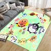 Anpanman Family Square Area Rug, Non-Slip Floor Mat for Bedroom, Perfect Gift for Anpanman Fans