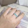 Retro-Formringe für Damen Grüner Zirkon Silberfarbener Schmuckring Klassischer Hochzeits-Verlobungsring Vollbohrschmuck Liebesring