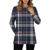 Womens Sweaters Crewneck Long Sleeve Shirts With Pockets Fall Outfits  Fashion Winter Clothing Side Slit