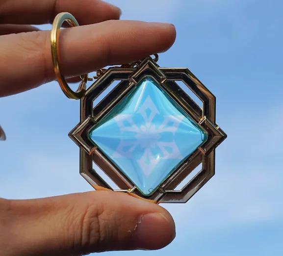 Genshin Impact Court Of Fontaine Vision Furina Weapon Chinese Game Periphery Glass Model Keychain Car Pendants Collectible Toy
