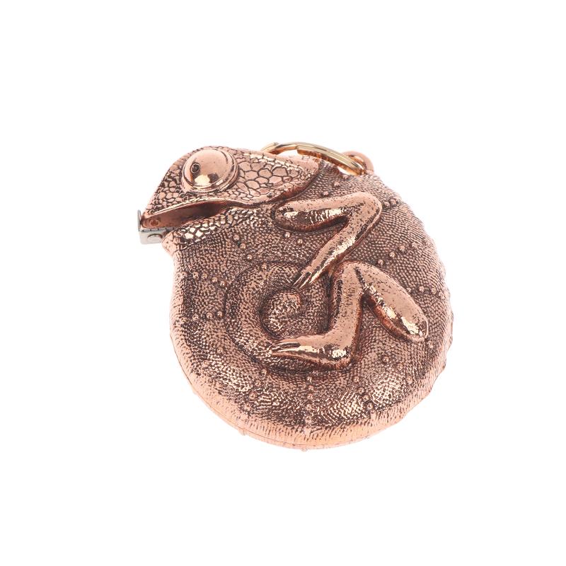 Chameleon Tape Measure Steel Ruler With Keychain Portable Realistic Animals Pendant Measuring Tool