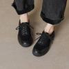 Krazing Pot Suede Round Toe Thick Nottom Lace Up Summer Autumn Leisure Shoes Big Size 42 Women Sneaker