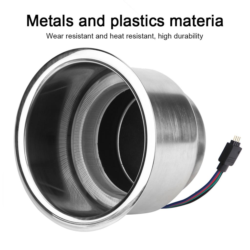 Stainless Steel LED RGB Drink Cup Holder with Remote Control? for Marine RV Truck