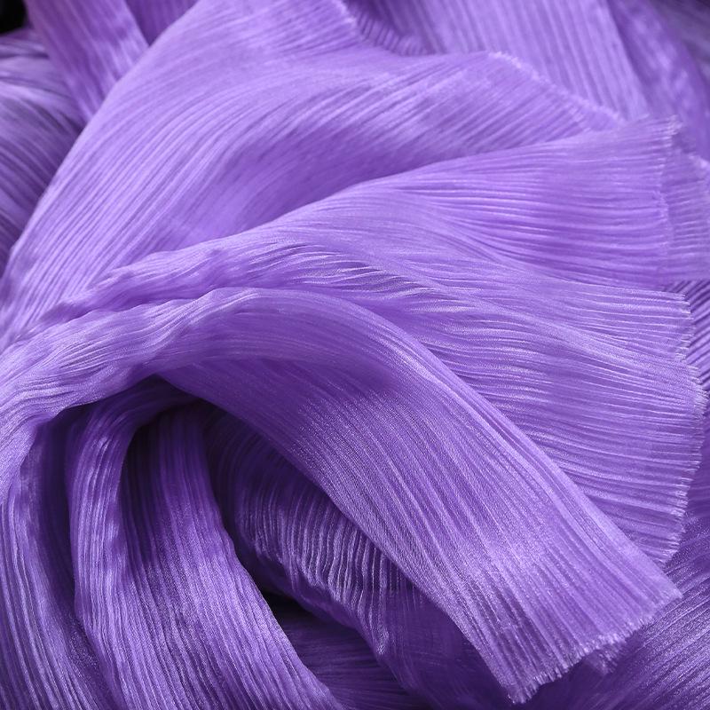 Handmade Pearlescent Floral Organza Wedding Stage Backdrop Fabric