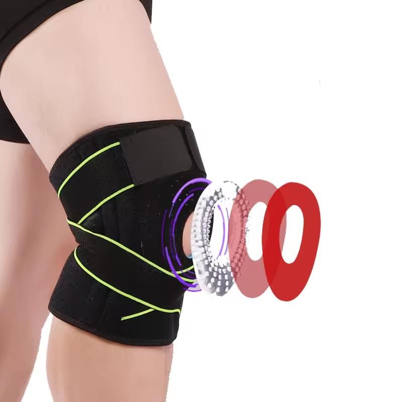 Knee Brace Support Sleeve Adjustable Open Patella Stabilizer Protector Sports Running Knee Wrap Arthritis Meniscus Tear Kneepad