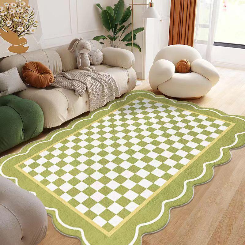 Modern and Simple Living Room Carpet Sofa Coffee Table Mat Irregular Shaped Carpet for Bedroom Home
