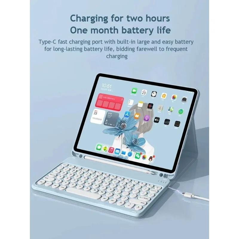 For New Xiaomi Redmi Pad 2 11 Inch 2025 Bluetooth Keyboard Case for Mi Redmi Pad 2 2025 Touch Keyboard Cover Funda