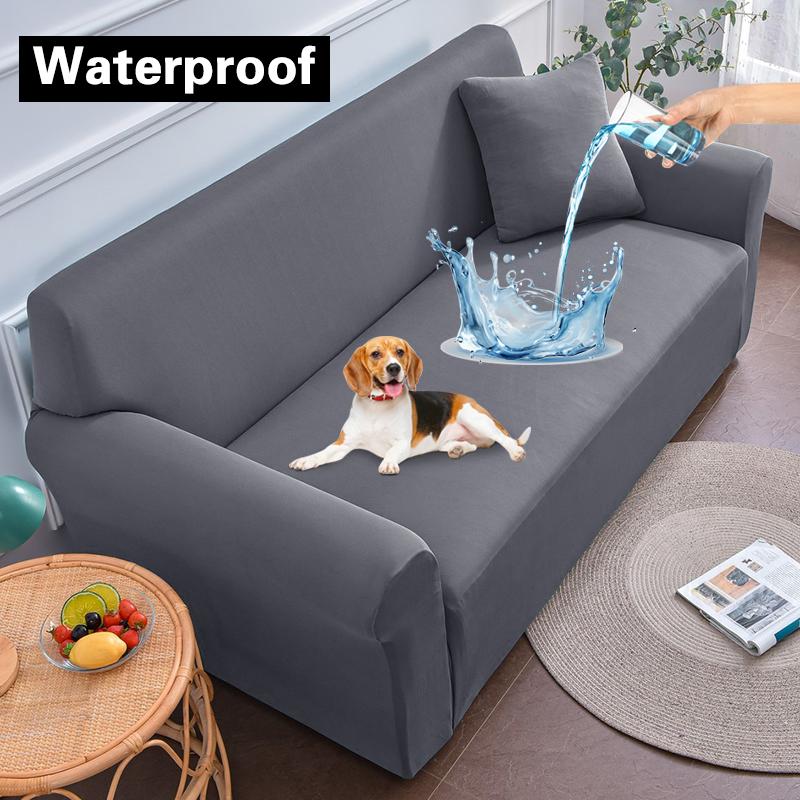Water-Resistant Sofa Protector Elastic Sofa Cover Adjustable Armchair Couch Cover Corner Sofa Slipcover Furniture Protector 1Pc