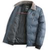 Winddichte Bomberjacke für Herren, Winter, warm, gepolstert, dick, Flugmäntel, Fleece-Reversjacken für Herren, Übergröße