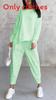 Fall Winter Womens Casual Sweatsuit With Pockets And Spliced Design For Streetwear Style