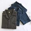 Nuovo Set Pigiama da Uomo Autunno/Inverno Spesso Caldo Abbigliamento per la Casa Manica Lunga Pantaloni Lunghi Set Due Pezzi Set Taglie Grandi