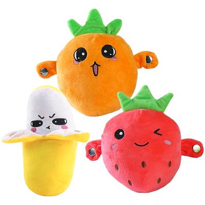 Creative Peculiar Music Rhythm Parent Child Interactive Plush Doll Banana Fruit Induction Toy Cultivate Music Perception Ability