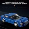 Non-Toxic 330Pcs Technology Sports Car Building Blocks City Racing Vehicle Model Bricks Desktop Ornaments Kids Diy Toys Holiday Gifts