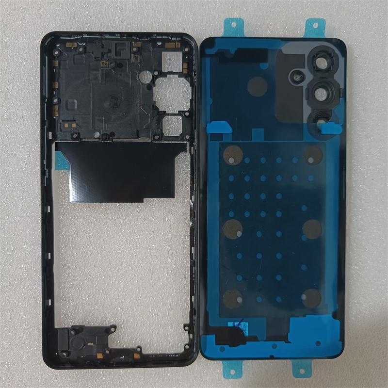 Full Housing For Samsung Galaxy M55 5G M556 Middle Frame Cover+Battery Back Cover Rear  Cover +Camera Lens Repair parts