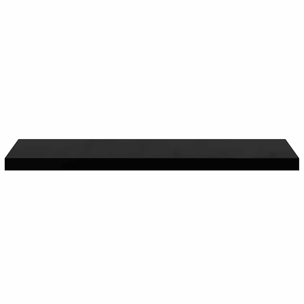 Floating Shelves Set 4 pcs. High Gloss Black 90 x 23.5 x 3.8 cm MDF
