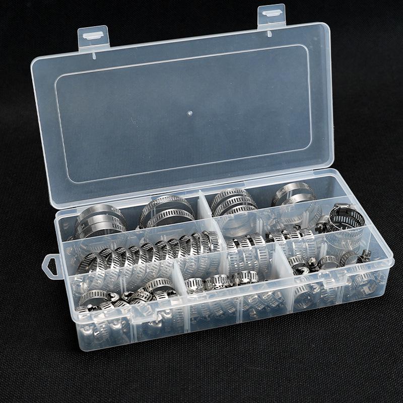 60-teiliges Set: 304 Edelstahl Amerikanische Schlauchschellen (6-38mm)