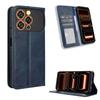 Flip Cover Compatible for Oukitel C17 Leather Case [Flip Vintage Leather] Shockproof Durable Retro Phone Case