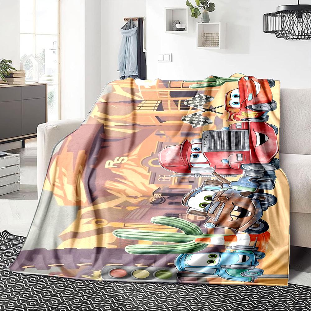 Mickey Mouse Collage Flannel Blanket, Soft and Warm, Suitable for Beds and Sofas, All Seasons, Portable Travel Blanket. 073094