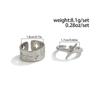 SHIXIN Lot de 2 Anneaux Ouverts Réglables Étoiles Irrégulières Hip Hop pour Hommes Anneau de Phalange Géométrique Creux Punk Bijoux de Rue Cadeaux