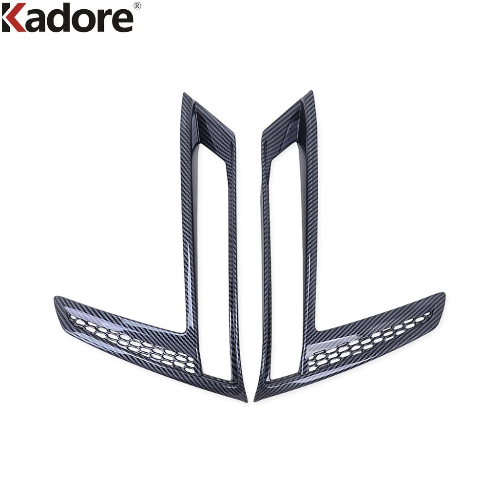 Front Fog Light Lamp Cover Trim For Honda CRV CR-V  2024 Carbon Fiber Head Foglight Air Vent Flow Trims Car Accessories