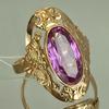 Vintage Inlaid Red CZ Women's Ring Elegant Gold Color Hand Carving Hollow Daily Wear Party Jewelry Anniversary Gift