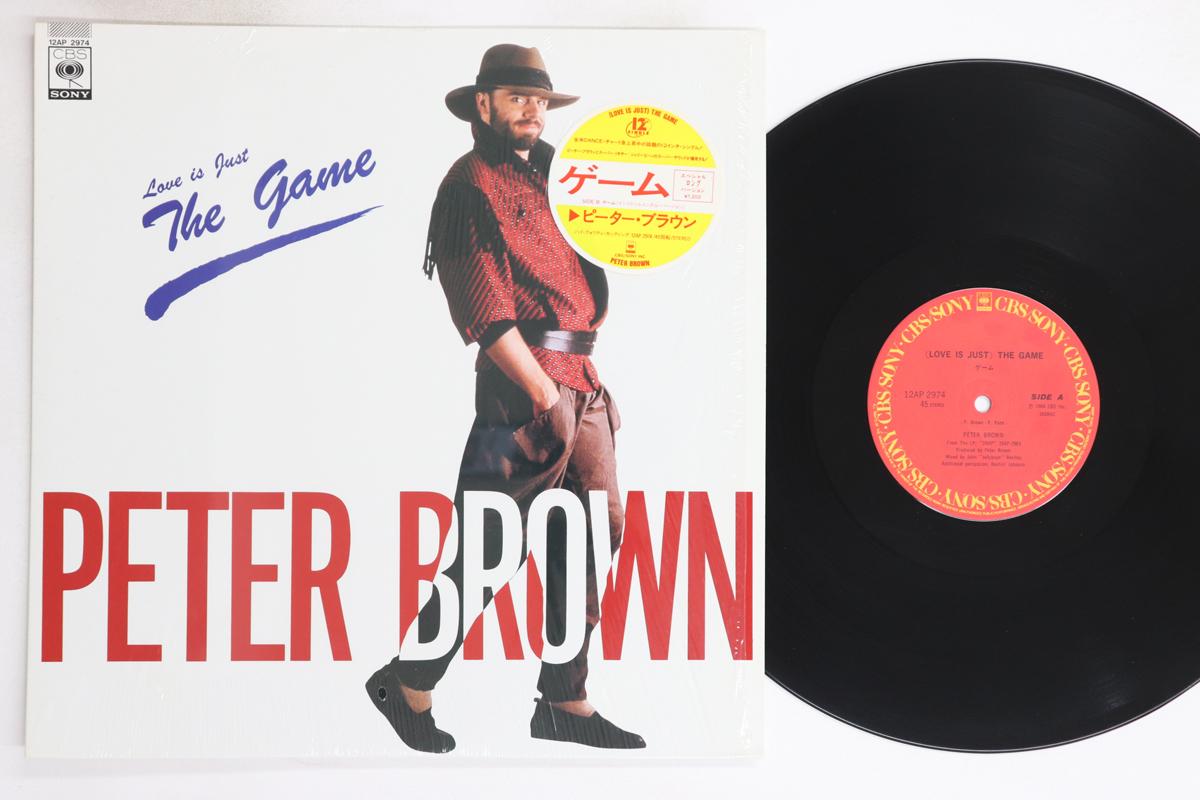 

12-дюймовая пластинка ПИТЕР БРАУН - (Любовь — это просто) The Game 12AP2974 CBS SONY 1985 Япония Танцевальная и Электронная Музыка Б/У