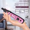 Mini stylo de gravure électrique rose rechargeable avec contrôle de vitesse et batterie au lithium pour le polissage et le meulage des ongles.