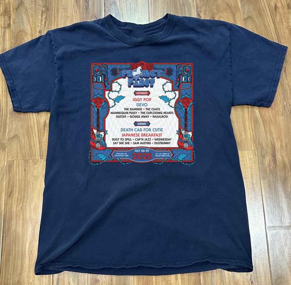 NEW Project Pabst 2025 T Shirt Navy All Size Gift fan Unisex T-Shirt L