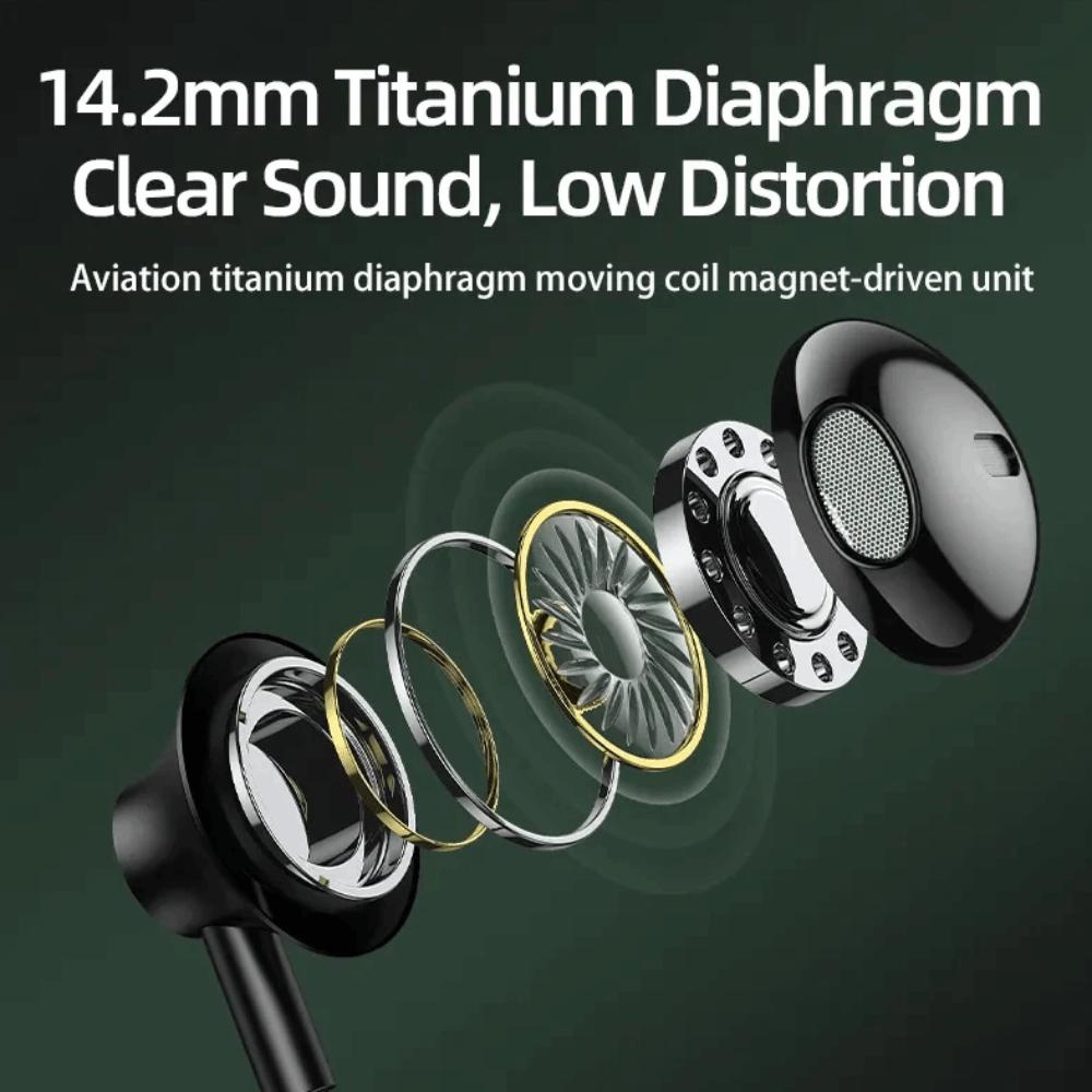 Wire Control Wired Earphone Type C Wired Headset In Ear Earphones  Phone/tablet/laptop