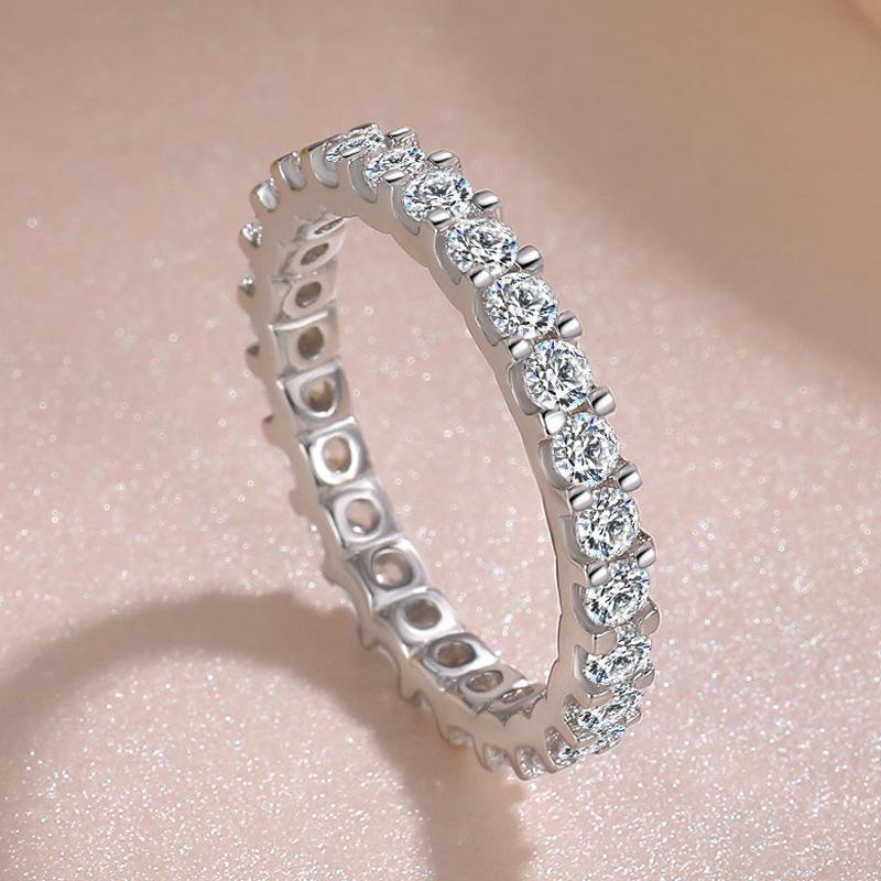 

Meier Jz326 elegant and unique women s white gold plated ring with pavé simulated diamond bezel setting Port code 9 #