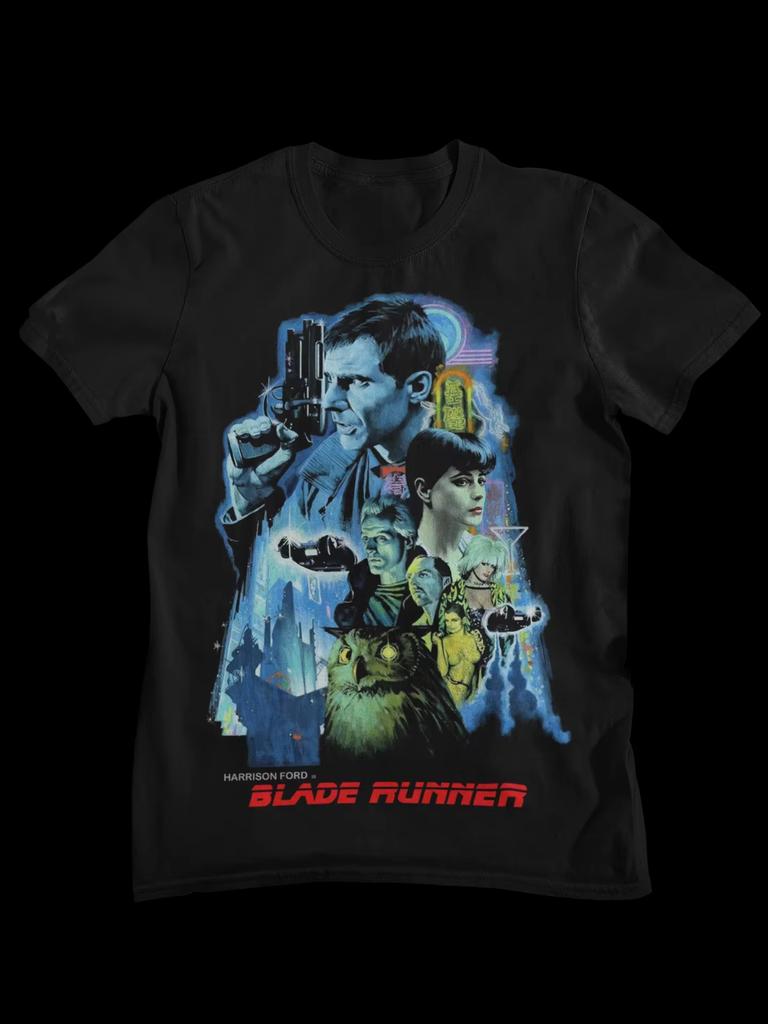 2026 New Retro Sci‑Fi Movie Collage‑Style Graphic‑Print Unisex Casual Street‑Style Short‑Sleeve T‑Shirt