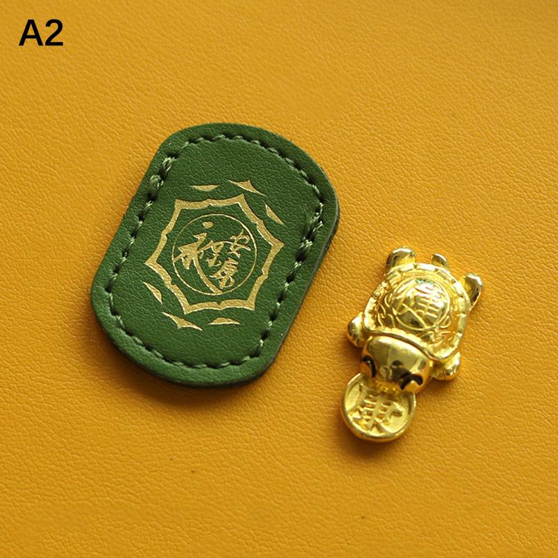 Lucky Wealth Turtle Amulet Fengshui Lucky Turtle Wallet Charm Money-Biting Turtle Ornaments Decor Auspicious Turtle Statue