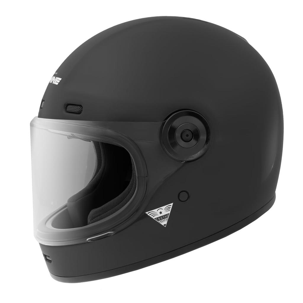 KOMINE Neo Retro Full Face Motorcycle Mat Black XL HK-190 Helmet,