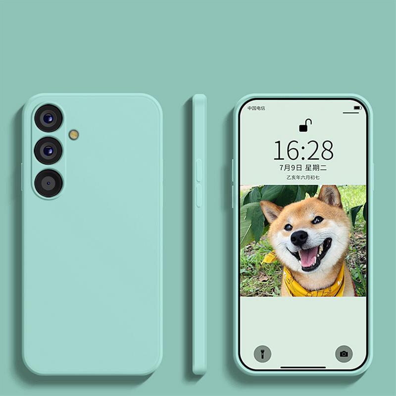Für Für Samsung A55 A54 5G Hülle Quadratische Flüssigsilikon Handyhüllen Für Samsung Galaxy A55 A54 A 55 5G S24 Ultra Plus Rückseite Weiche Abdeckung