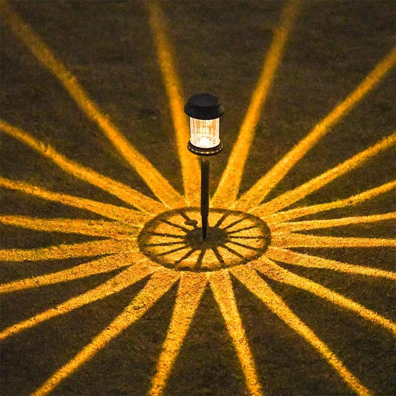 1Pcs Solar Garden Lawn Lights LED Street Lamps Outdoor Waterproof Solar Stake Lights for Pathway Yard Path Landscape Decor