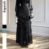 Casual Holiday Polka Dot Lace Long Skirt Women's 2025 Autumn and Winter