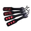 pattern Printed BDSM Paddle Unique Design Soft Leather Material Ideal for BDSM Interaction and Other Intimate Scenes