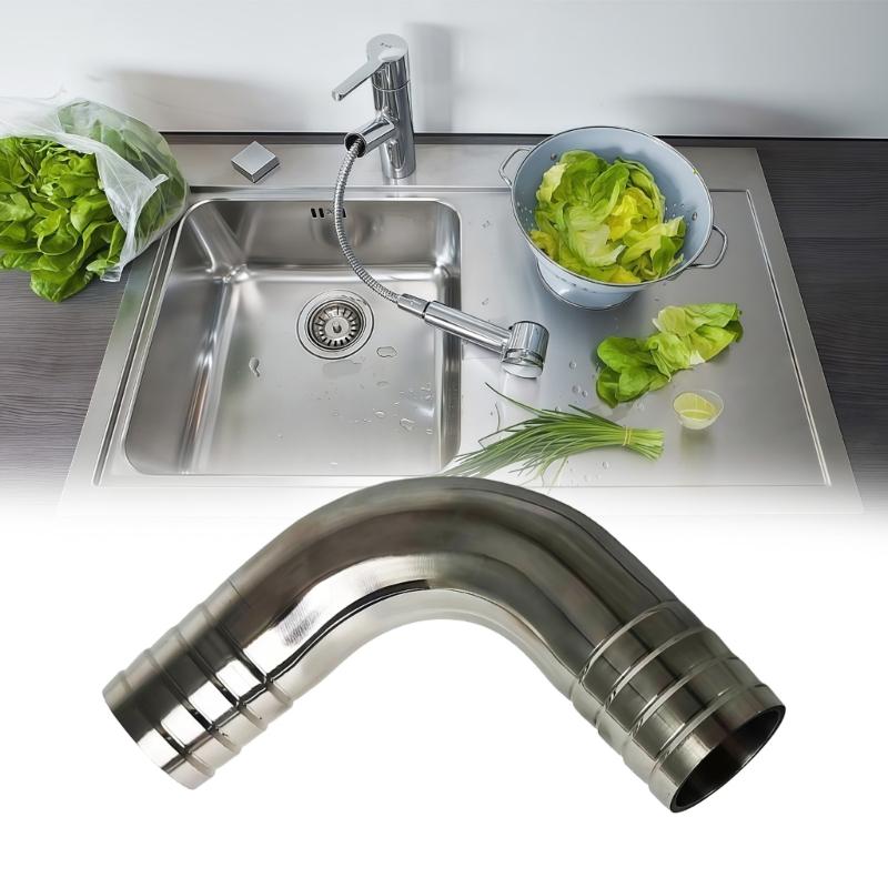 304 Stainless Steel Pipes Fitting Connector For Bathroom Sink And Bathtub Installation With High Corrosion Resistance