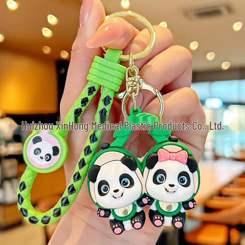 Panda Keychain: Cute Fruit Backpack Pendant & Student Gift