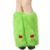 Women's Christmas Furry Socks Love Winter Plush Boot Covers