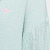Adidas Originals SS24 Día de San Valentín Letra Bordada Bloque de Color Suéter de Punto Casual Tops para Mujer Verde Menta JE8281