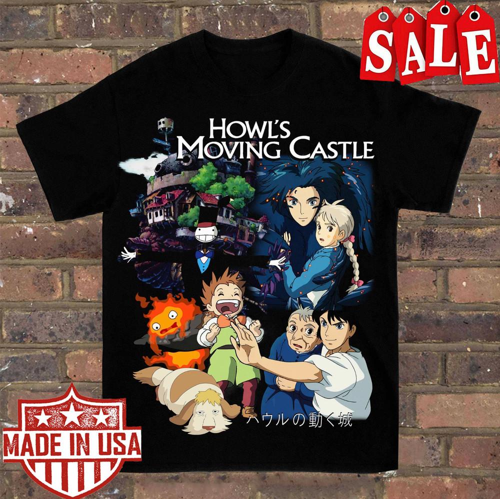 Howls Moving Castle T-shirt Cotton For men Women All Size S-2345XL SH3828